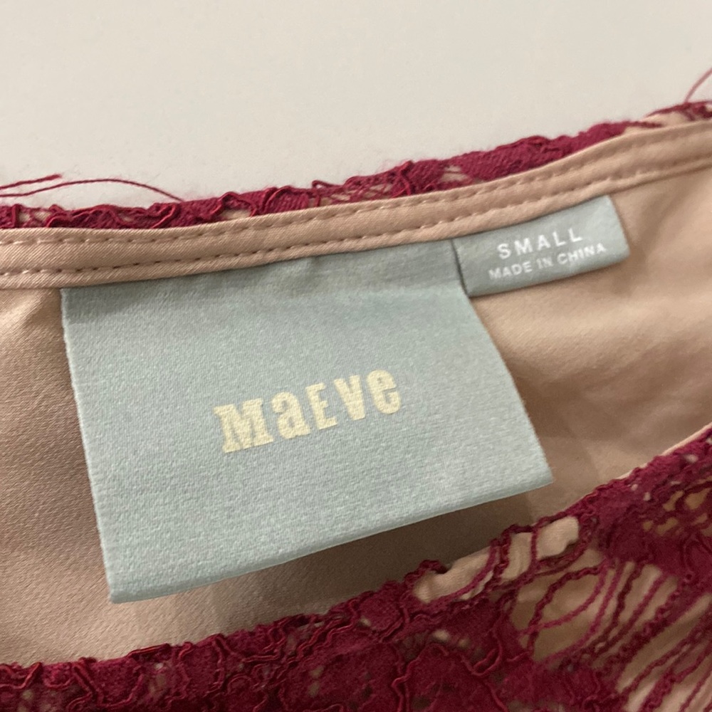 Maeve cranberry cocktail dress